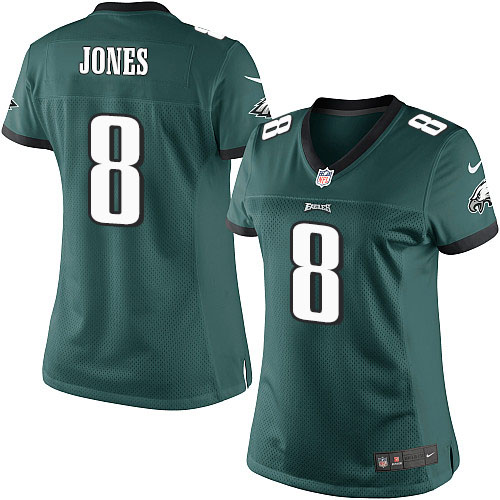 Women's Limited Donnie Jones Nike Jersey Midnight Green Home - #8 NFL Philadelphia Eagles